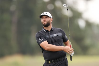 Rahm, durante la primera jornada del US Open.