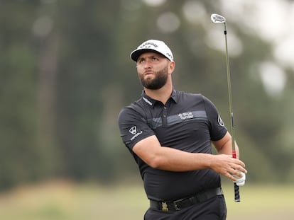 Rahm, durante la primera jornada del US Open.