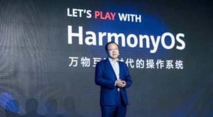 Presentacion de HarmonyOS de Huawei.