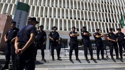 Imagen de la Policía Nacional, en Málaga.