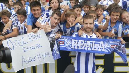 Illarramendi en su presentación con la Real Sociedad.