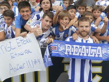 Illarramendi en su presentaci&oacute;n con la Real Sociedad. 