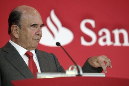 El presidente del Santander, Emilio Botín.
