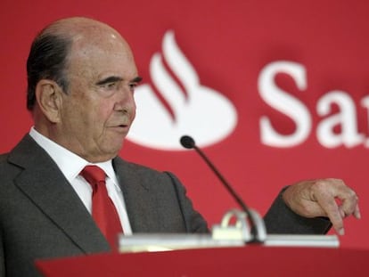 El presidente del Santander, Emilio Bot&iacute;n.