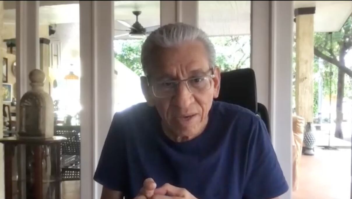 Captura de video de Humberto Ortega durante una entrevista con EL PAÍS en junio 2024.