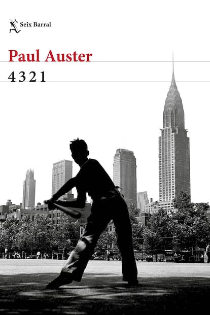 Portada de '4321', de Paul Auster.