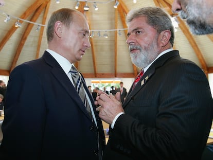 Putin y Lula en Alemania, durante una reunión del G8 en 2007.