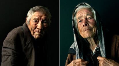 Éstos son algunos de los duros rostros que Pierre Gonnord encontró en el norte de la Península: los agricultores Rui y Madalena.