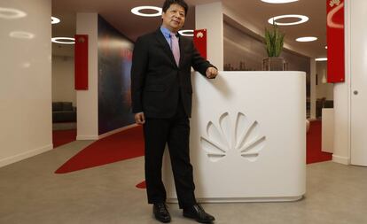 Guo Ping, en las oficinas centrales de Huawei en Madrid.