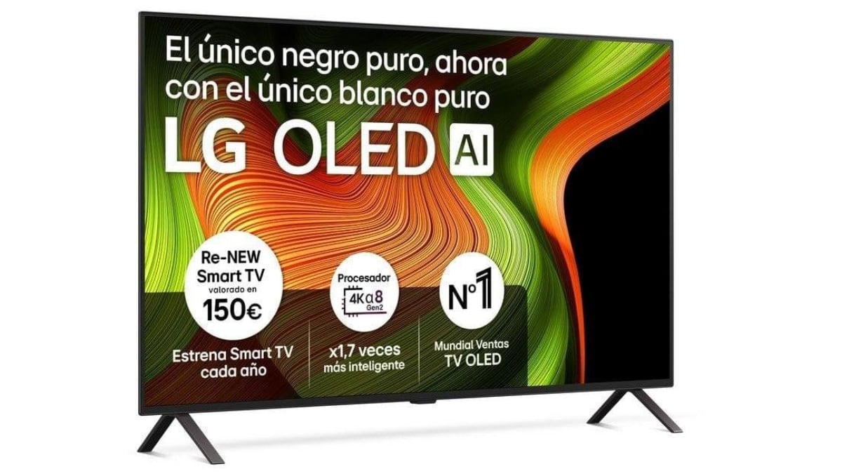 Televisor LG OLED con Dolby Vision de 55 pulgadas.