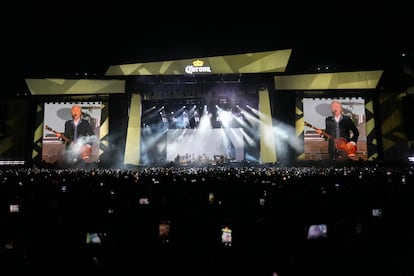 Paul McCartney durante el cierre del Corona Capital, este domingo en Ciudad de México.