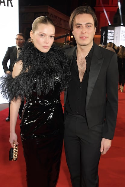 Federica Cavenati y su socio y pareja, Marco Capaldo, durante la pasada gala de los British Fashion Awards