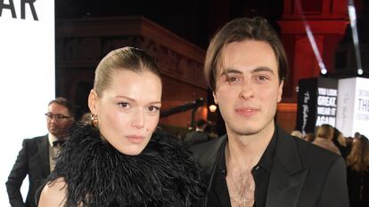 Federica Cavenati y su socio y pareja, Marco Capaldo, durante la pasada gala de los British Fashion Awards