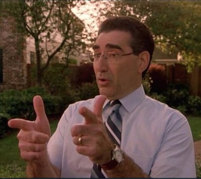 <p>Con las torpes clases de educación sexual que Noah Levenstein impartía a su hijo Jim, el padre por excelencia de la saga lo único que conseguía era acabar con las ganas de practicar sexo de JIm. Eugene Levy (1946, Canadá) aparecía en todas las películas de la saga dispuesto a frustrar, involuntariamente, cualquier encuentro intimo de su hijo. Según el propio Levy, su papel en 'American Pie' supuso un punto de inflexión en su carrera. Uno que, a juzgar por una filmografía donde parece que siempre interpreta el mismo papel, terminó por encasillarle. Tras poner voz a Charlie, el padre de Dory en la película de animación 'Buscando a Dory', Eugene trabaja junto a su hijo Dan en la serie canadiense 'Schitt's Creek'.</p> <p><strong>Nivel profesional:</strong> estable.</p>