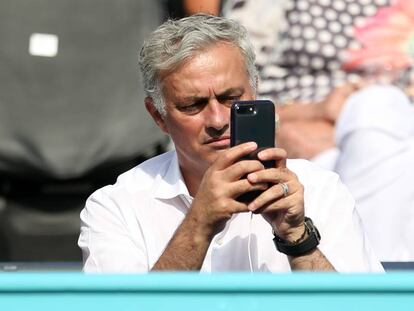 José Mourinho, en el pasado torneo de tenis de Queen's.