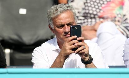 José Mourinho, en el pasado torneo de tenis de Queen's.