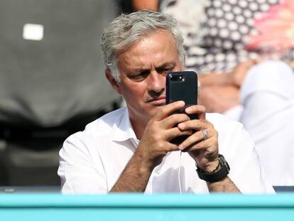 José Mourinho, en el pasado torneo de tenis de Queen's.