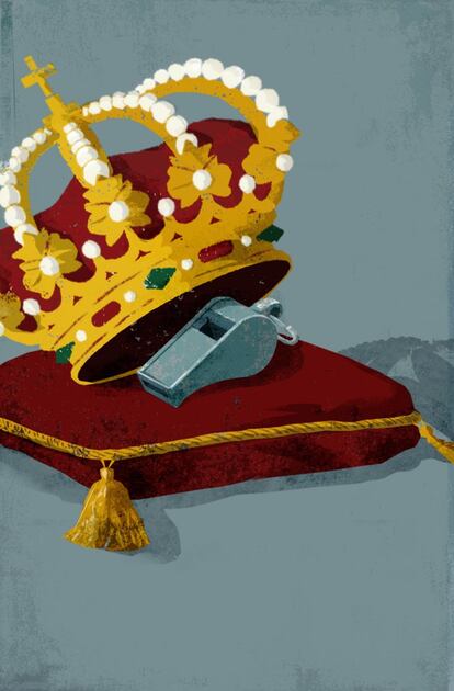 Publicada el 23 de junio de 2014 con el artículo "El rey no gobierna, pero reina"  de Juan Luis Cebrián.
