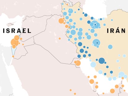 Mapas | Más de 3.000 ataques en Oriente Próximo: un mes de guerra sin pausa