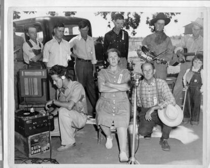 Grabación de campo en California, en 1941.