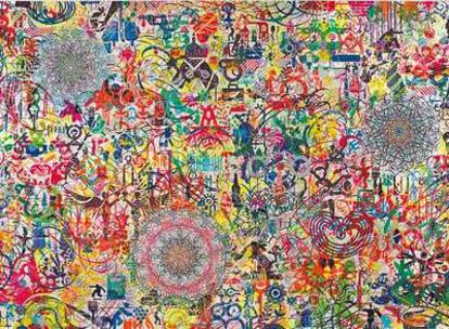 <b><i>The lazy logic of Ignava Ratio</i> (2009), acrílico sobre lienzo</b>