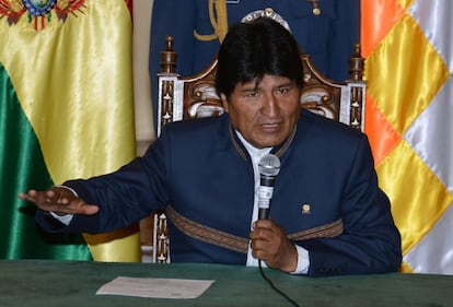 El presidente Evo Morales, este martes.