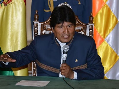O presidente Evo Morales, nesta terça-feira.