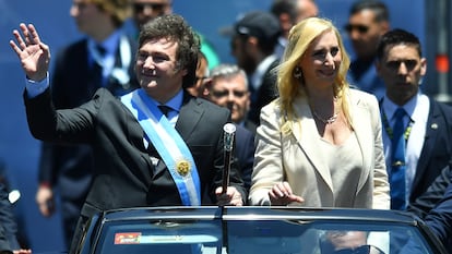 Javier Milei y su hermana Karina Milei