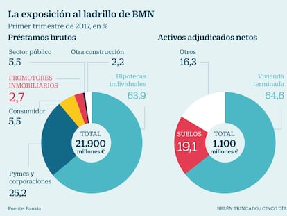 Bankia valora una venta rápida de la cartera del ladrillo procedente de BMN