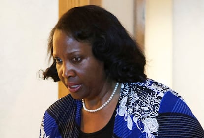 La gobernadora de la Reserva Federal Lisa Cook en Jackson Hole el 23 de agosto.