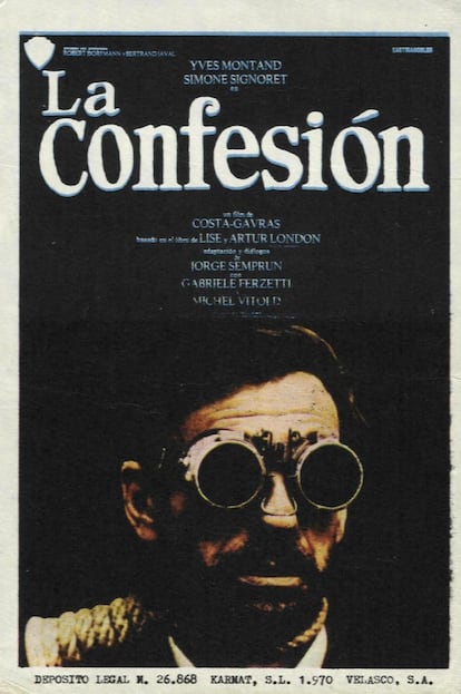 Cartel película La confesión 