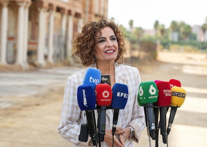 María Jesús Montero, este viernes en Sevilla.