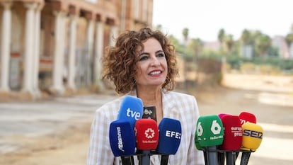 María Jesús Montero, este viernes en Sevilla.