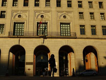 Fachada del Ministerio de Fomento en Nuevos Ministerios, en Madrid.