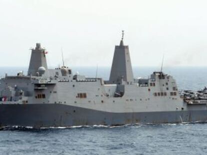 El &#039;USS San Antonio&#039;, donde est&aacute; detenido Ab&uacute; Anas al Libi. 