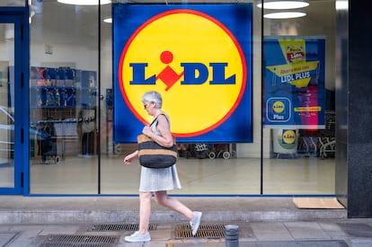 Un supermercado Lidl de Madrid, en agosto.