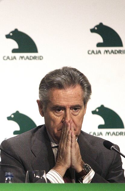 Miguel Blesa, cuando era presidente de Caja Madrid, en 2009.