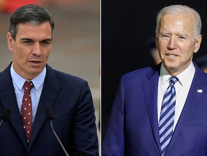 Pedro Sánchez y Joe Biden, este miércoles.