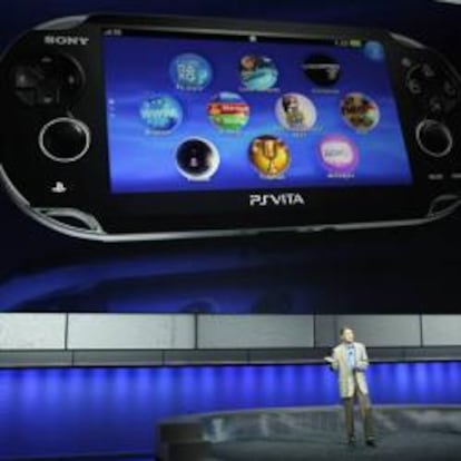 La nueva consola de Sony, la PS Vita en su presentación en el congreso E3 de Los Ángeles