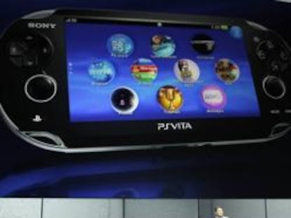 La nueva consola de Sony, la PS Vita en su presentación en el congreso E3 de Los Ángeles