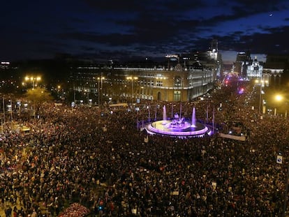 La Cibeles el pasado 8-M.