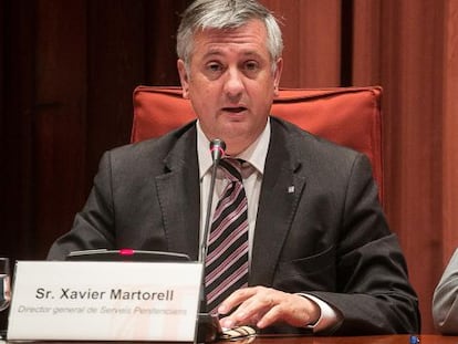 Xavier Martorell, en una comparecencia en el Parlament.