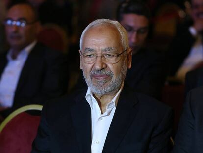 Rached Ghannouchi, este marzo en T&uacute;nez