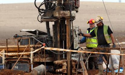 Sondeo para el almac&eacute;n nuclear de Villar de Ca&ntilde;as, en 2012.