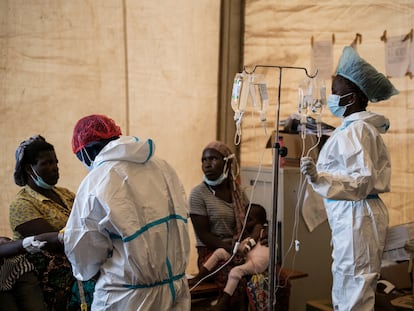 Pacientes de cólera en Malawi en enero, un brote que ha provocado un más de un millar de víctimas.