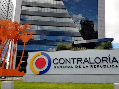 La fachada de la sede de la Contraloría General de la República, en Bogotá, en una imagen de archivo.
