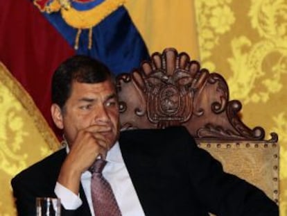 El presidente de Ecuador, Rafael Correa.