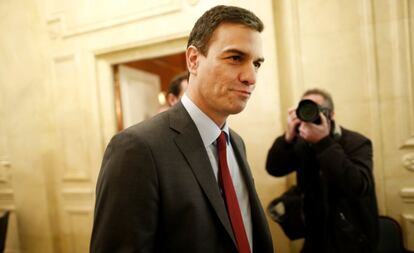 Pedro Sánchez, ayer en Valladolid.