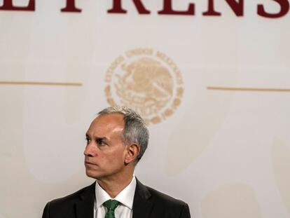 El subsecretario de Salud, Hugo López-Gatell, durante una conferencia de prensa matutina en Palacio Nacional (Ciudad de México), en agosto de 2022.