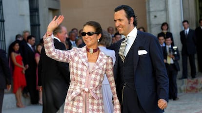 Jaime de Marichalar y la Infanta Elena en Segovia en 2004.